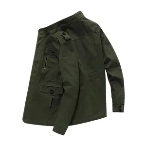 Men's Outdoor Fashion Comfortable Breathable Retro Cotton Jacket Windproof Comfy Coat For Autumn And Winter