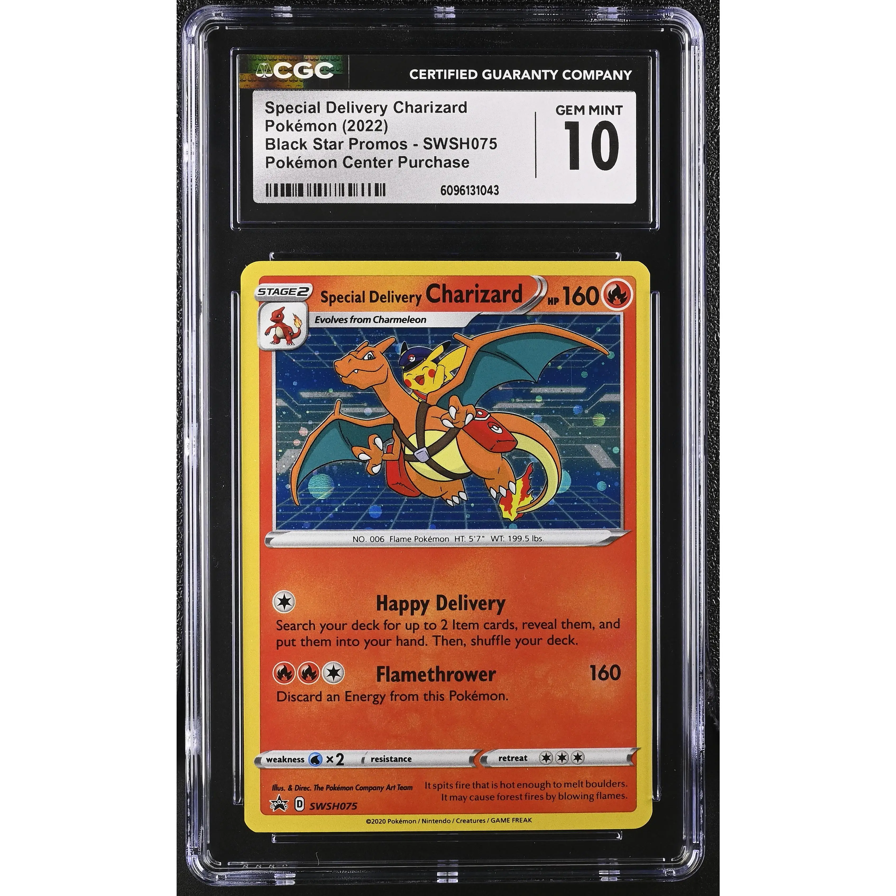 Special Delivery Charizard 2022 Black Star Promos #SWSH075 CGC 10