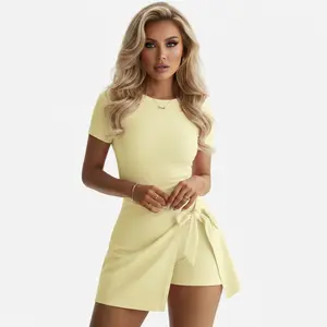 2-in-1 Tennis Skort for Women Buttery Soft Anti-See-Through Athletic Dress with High-Waisted Shorts Liner for Yoga Golf Workout & Outdoor Fitness