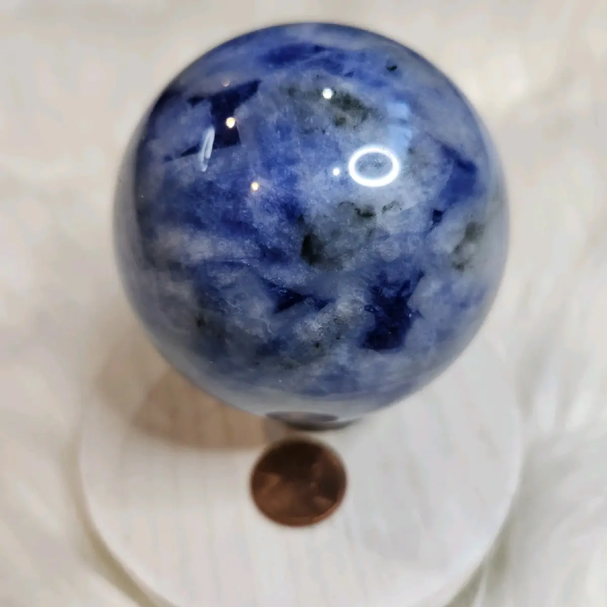 Afghanite with fluorescent Sodalite Sphere