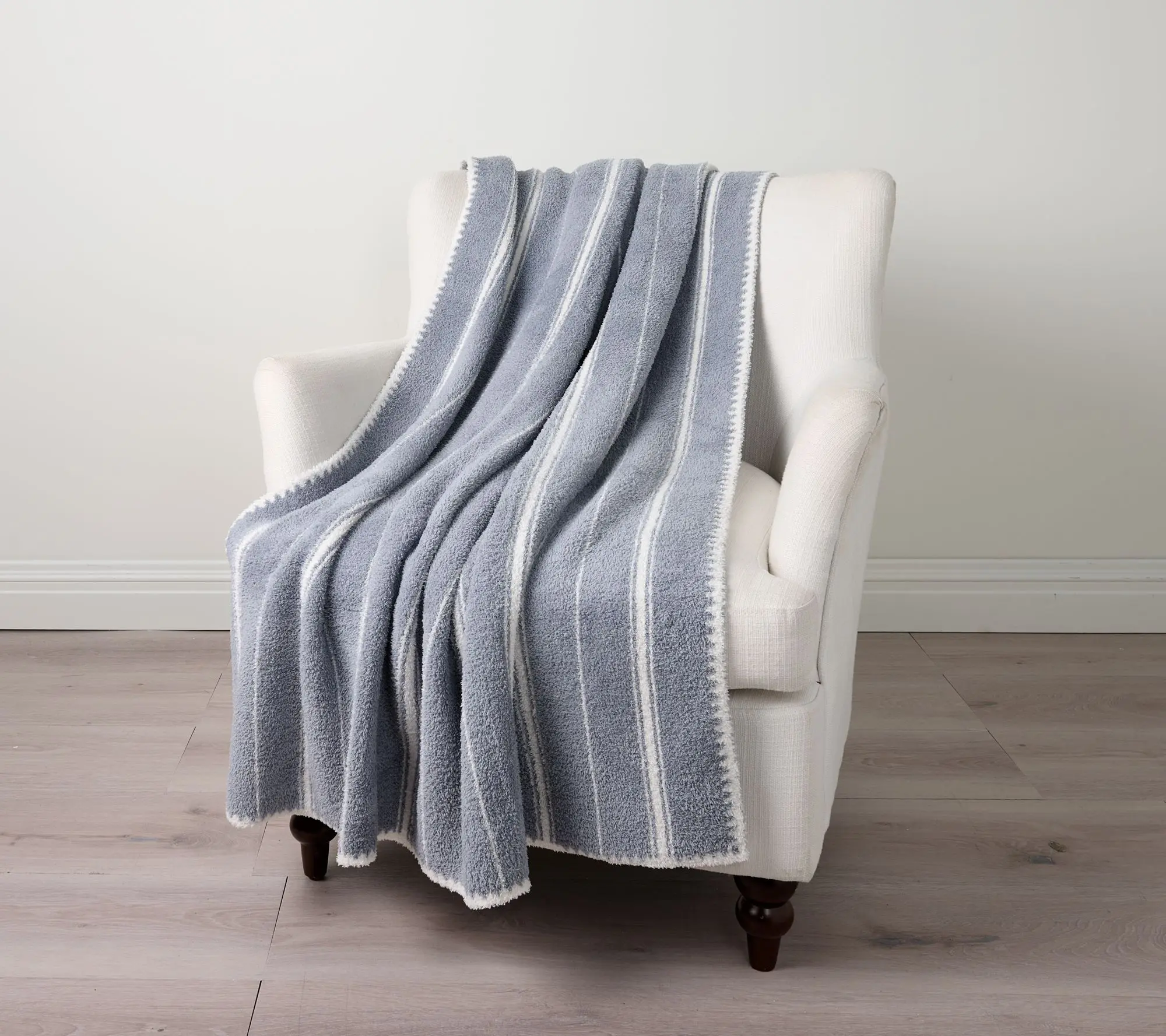 Barefoot Dreams CozyChic Farmhouse Stripe 45"x60" Blanket Barefoot Dreams CozyChic Farmhouse Stripe 45"x60" Blanket