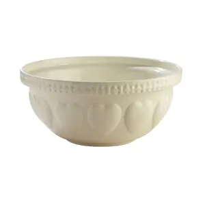 Mason Cash Hearts S12 (4.25 Qt) Mixing Bowl | Cream