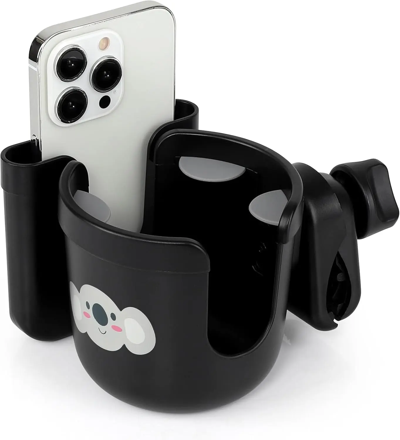 Accmor 2-in-1 Walker Cup Holder with Phone Holder, Wheelchair Cup Holder, Rollator Cup Holder, Cup Phone Holder for Walker, Wheelchair, Rollator, Mobility Scooter