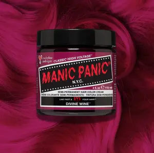 Divine Wine® - Classic High Voltage® Deep Red-Based Pink Shade Semi-Permanent Hair Dye