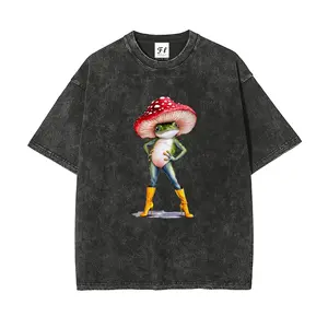 S~5XL Oversize Unisex Washed T-Shirt for Women and Men's Unisex Fit Batik Cotton Oversize Streetwear Menswear  Super Soft Pre-Shrunk