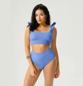 BodyTips Ribbed Tie Front Camisole Set Cool Touch Silky Feel Eco Conscious Bow Design Flexible Fit Outfit Smooth Texture Popular Casual Set Versatile Two Piece For Daily Wear Vacation Travel Summer Activities Layering Inner Wear Outer Look All Day Use