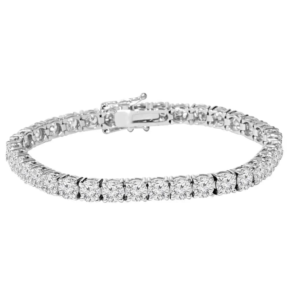 9 ct Genuine Diamond Tennis Bracelet 7" 14K White Gold 9 ct Genuine Diamond Tennis Bracelet 7" 14K White Gold
