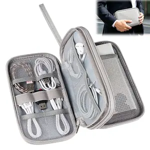 Electronic Organizer Travel USB Cable Accessories Bag/Case,Waterproof for Power Bank,Charging Cords,Chargers,Mouse,Earphones Flash Driver
