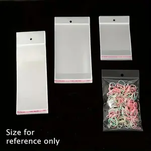 Transparent perforated self-sealing bags, jewelry packaging, self-adhesive bags