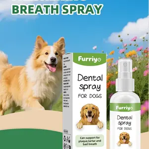 Pet Mint Fresh Breath Spray, Cat Dog Bad Breath Remover, Oral Care Deodorizer, Antibacterial Mouthwash, Pet Grooming Essential