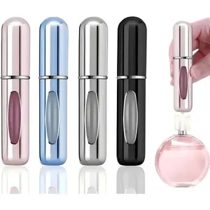 4 Pcs Perfume Travel Refillable, 5ml Travel Perfume Bottle Refillable, Atomizer Sprayer For Perfume, Perfume Atomizer For Essentials For Men & Women, Perfect For Pockets