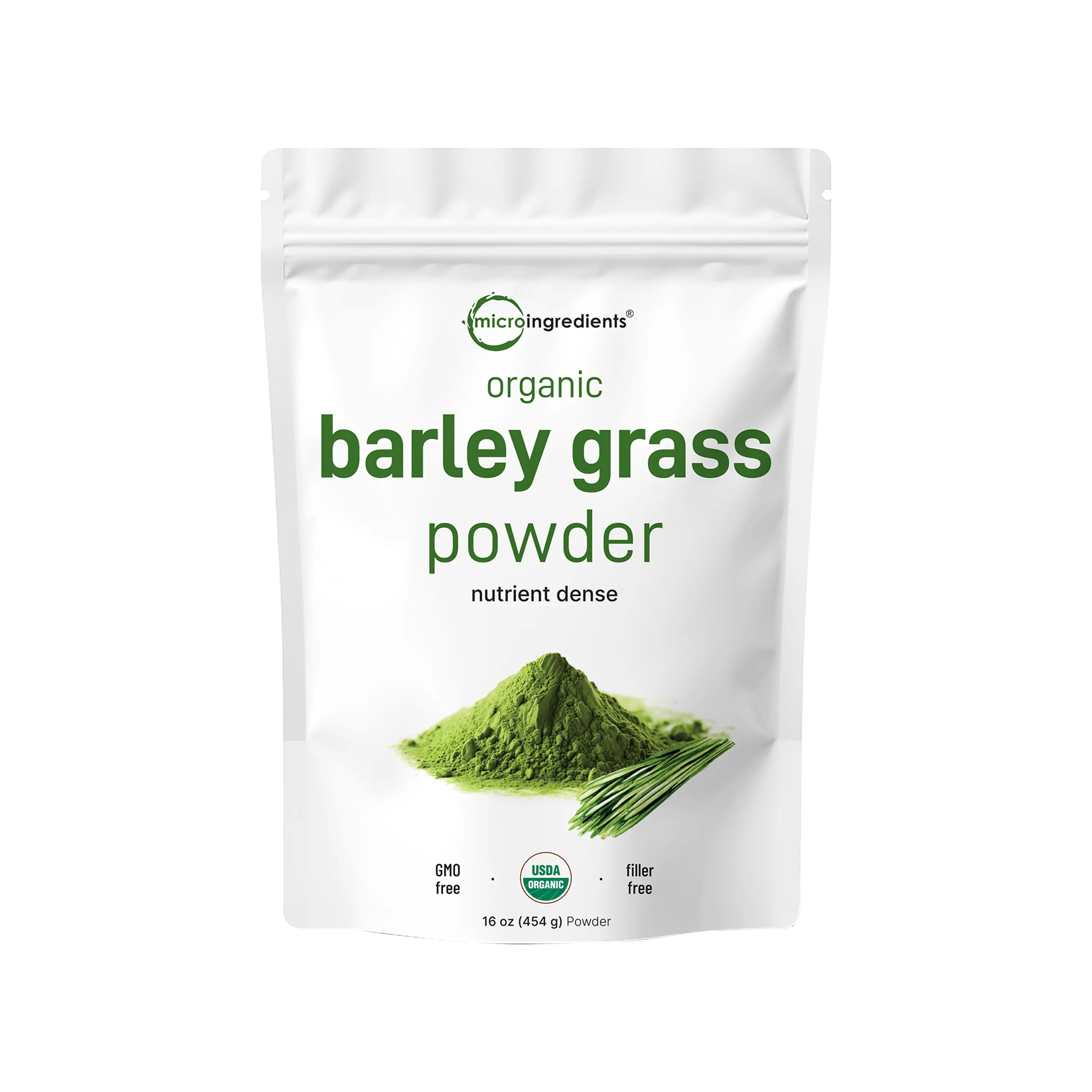 Micro Ingredients Organic Barley Grass Powder, 16oz Micro Ingredients Organic Barley Grass Powder, 16oz