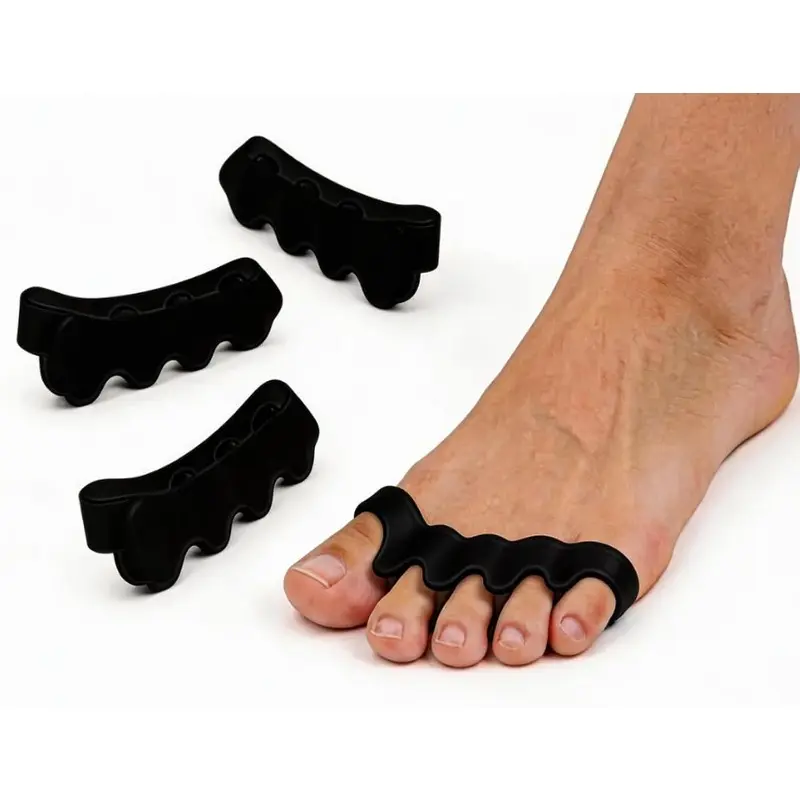 Unisex 4-Piece Medical-Grade Gel Hallux Corrector - Hammer Toe Straightener for Overlapping Toes, Yoga Pain Relief
