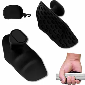 Non-Slip Silicone Gym Grip Handles, Left & Right Hand Grips for Weightlifting, Protective Workout Equipment for Men Women, Gym Accessories
