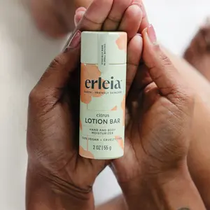 100% Vegan and Cruelty-Free Lotion Bar for Moisturizing and Nourishing Hands and Body, 2 oz - Body Care, Moisturize