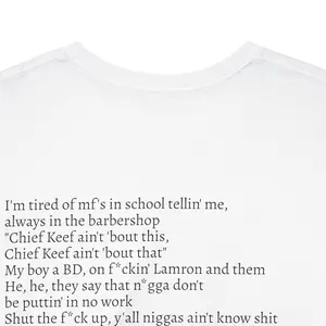 [100% Cotton] LOVE SOSA *BACK SIDED ONLY* - Chief Keef Inspired TShirt, Hip Hop Top, Casual Streetwear Graphic T-Shirt, Funny Shirts, Gag Gift, Funny Unhinged Tee, Sarcastic Tshirt, Unisex Heavy Cotton Shirt