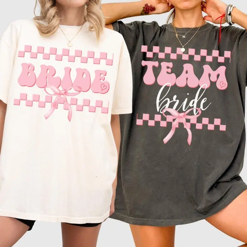 Bachelorette Party Shirts, Bride Tshirt, Wedding Tee, Bridal Party Gift, Bridesmaid Proposal Gifts, Coquette Comfort Color Announcement Gift