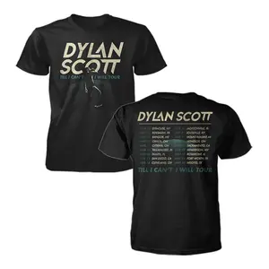 Dylan Scott Till I Can’t I Will Tour 2026 Graphic T-Shirt USA – Double Sided Country Concert Shirt for Men Women Fans