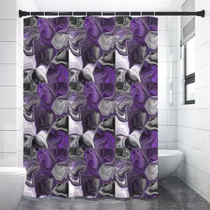 VIOLET MIRAGE Waterproof Polyester Shower Curtain -