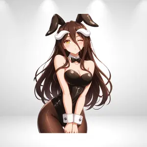 Albedo Overlord Bunny Sticker  Anime Demon Girl Fan Art  Digital Sticker