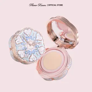 Flower Knows Bunny Garden Collection Cushion Cream Foundation (One Case, One Refill)- Full coverage, Ultra-Light, Blur pores and fine lines, with Skincare Essence Infusion