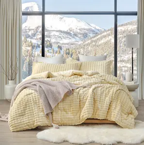 Snowball Double Chunky Bunny - Coma Inducer Oversized Comforter Set - Baby Almond Cream