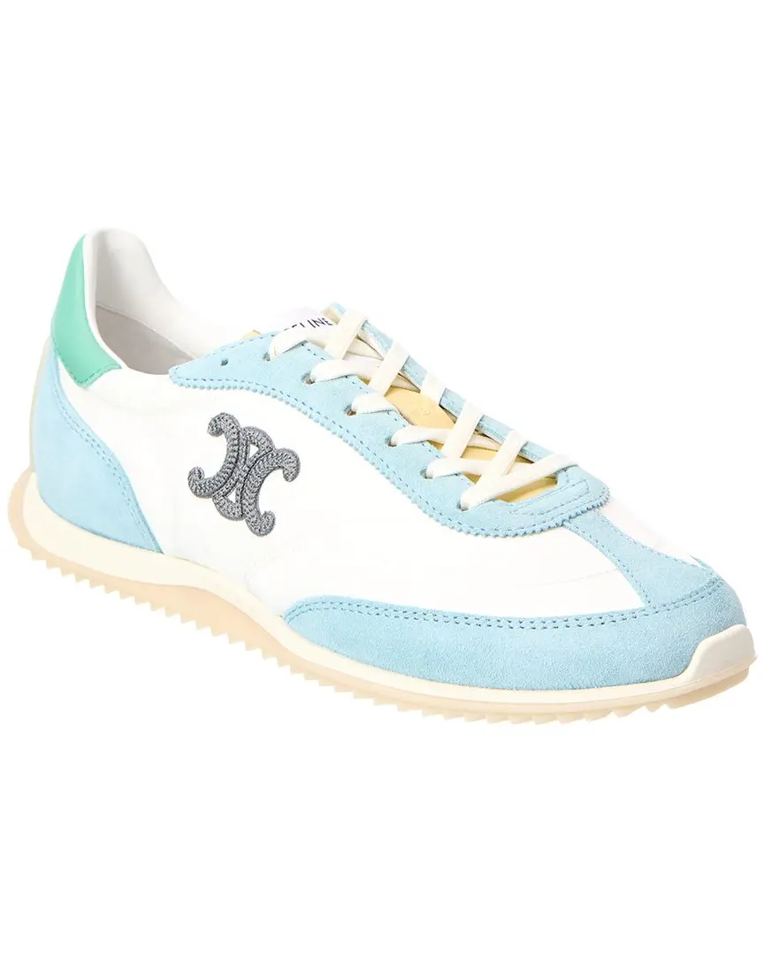 CELINE Racer Nylon & Suede Sneaker