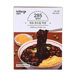 Korean Zero Corn Noodles Black Bean Jajang Flavor - Low Calorie, Konjac Style, Diet Friendly