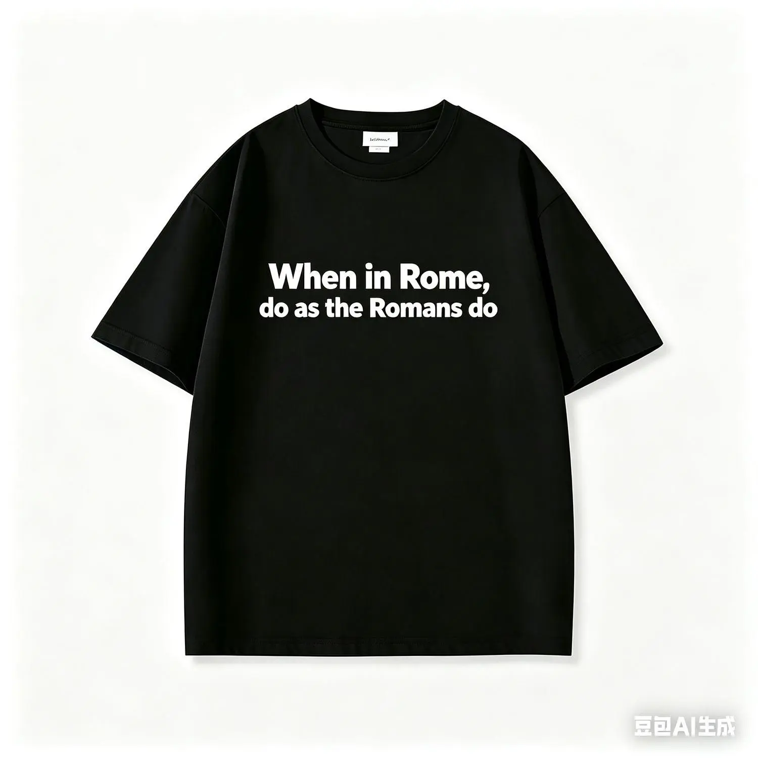 When in Rome" Quote Graphic T-Shirt | Funny Streetwear Unisex Tee | Soft Cotton | Daily Casual Outfit | Aesthetic Trendy Apparel | Comfortable & Breathable | Perfect Gift for Friends | Viral Quote Shirt adult humor meme gift idea