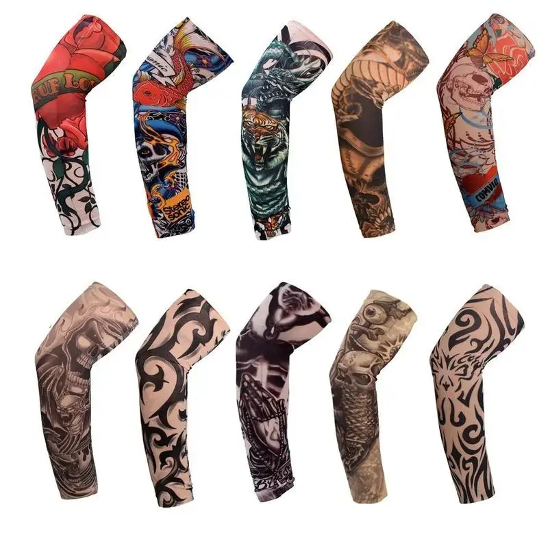5 Pairs Cooling Arm Sleeves for Men & Women, Unisex UV-Shielding Solid Color Sleeves for Outdoor Sports & Support, Shield From Sun, Fitness Sports Sleeves & Support