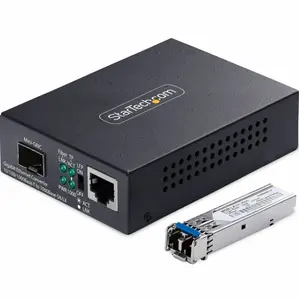 Startech MCM1110SMLC20 SM LC Gigabit Ethernet Copper-to-Fiber Media Converter