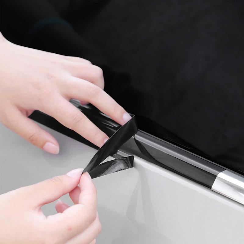 LZLRUN Free Tool Kit High Gloss Vinyl Wrap Kit for Black Out Chrome Delete Window Trim Door Trim (2Inches x 30Feet)