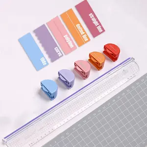 Multi-Functional Paper Cutter with Positioning Ruler, Versatile Cutting Tool for Scrapbooking and Journal Making, Straight Line, Dotted Line, Curve, Embossing, Lace Cutting