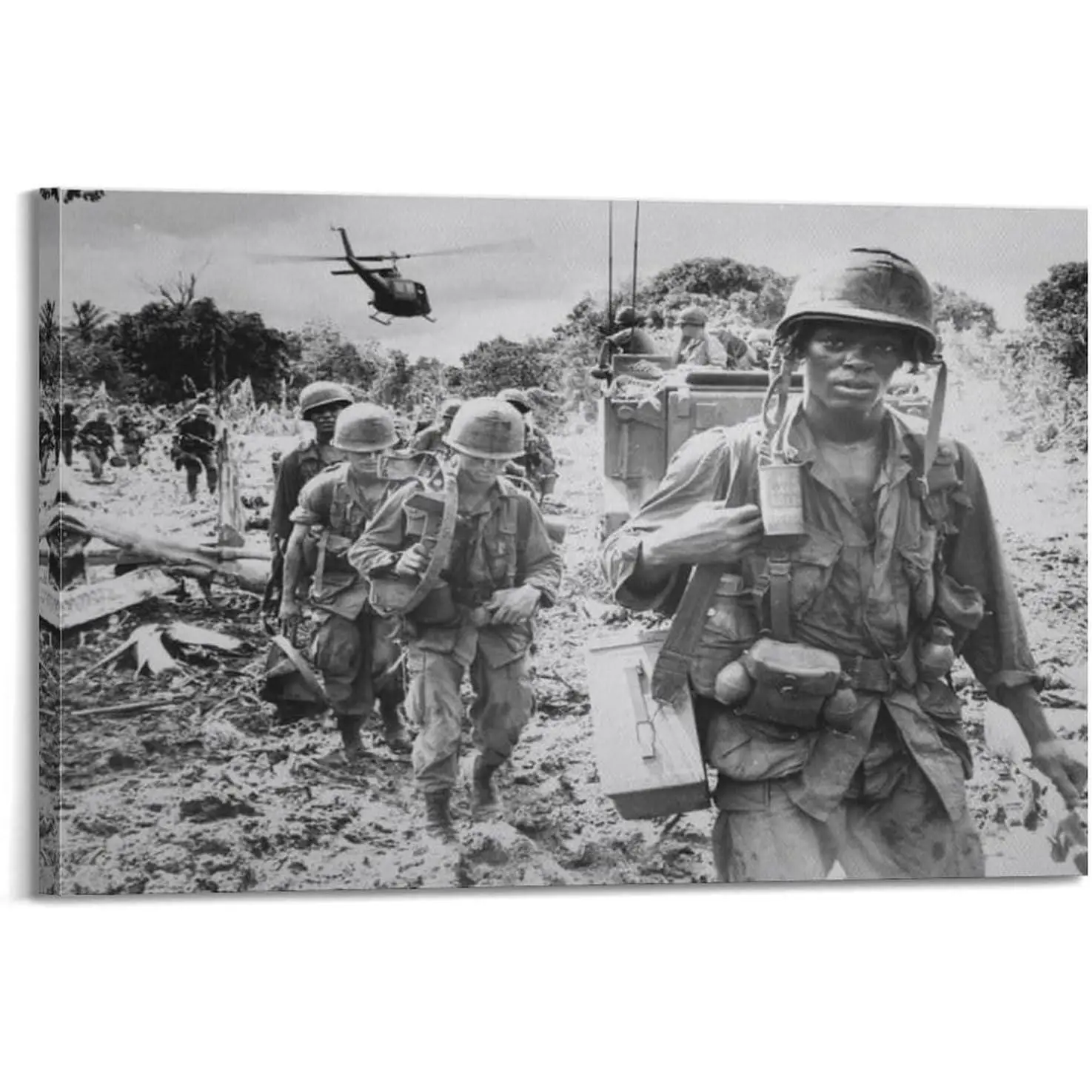 Posters During The Vietnam War, Historical Fighter Helicopters, Black And White Vintage Photo Poster Wall Art Paintings Poster Album Cover Posters for Bedroom Wall Art Canvas Posters Music Album Cover