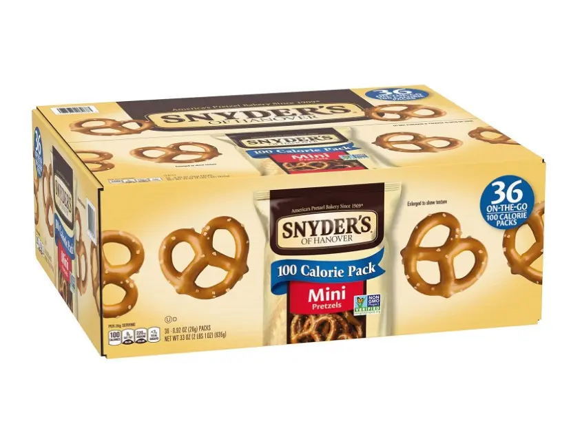 Snyder's of Hanover Mini Pretzels, 100 Calorie Individual Packs, 36 Ct