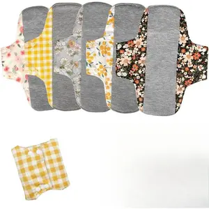 Reusable Washable Cloth Menstrual Pads Sanitary Pad  with Mini Wet Bag M