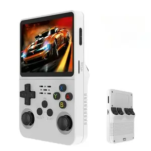 R36s Retro Handheld Game Console, 3.5 Inch IPS Screen, 128GB + 6000 Games, Linux Os, Open Source Portable Gaming Machine, Compatible with Psp/nds/gba
