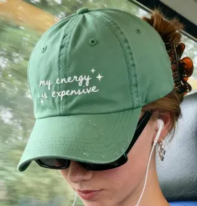 My Energy Is Expensive Embroidered Hat, Essential Piece, Fits Any Wardrobe, Classic Fashion, Timeless Design for All