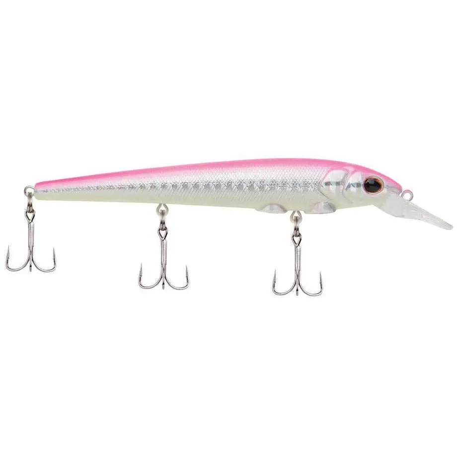 Jerkbait Hard Bait Fishing Lure, 5.1 in 1 oz Plastic Multi-Species Bait with Balsa-Like High-Speed Rolling Action for Trolling & Casting, Multi Species Lure, Fishing Equipment, Fishing Tackle, Floating