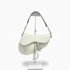 Pre-owned Dior Leather Shoulder Bags Saddle Bag White Good S012260225167