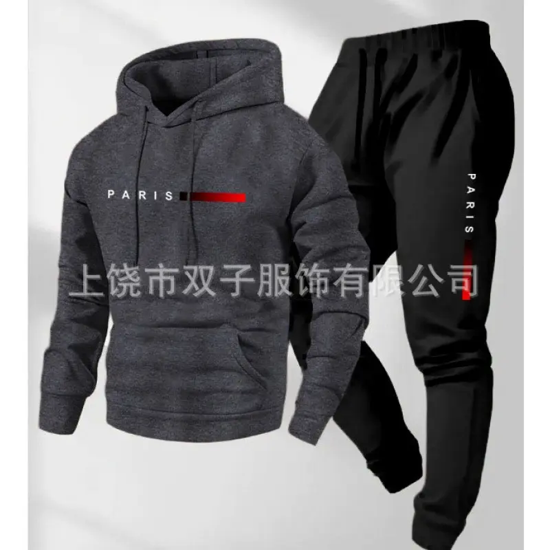 1 dark gray+black pants