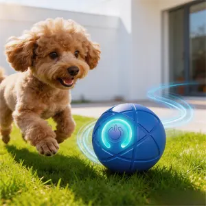 Automatic Rolling & Bouncing Dog Ball - Interactive Smart Toy with Motion Sensor, Self-Play Jumping Rotating Ball for Small & Medium Dogs, Keep Them Busy