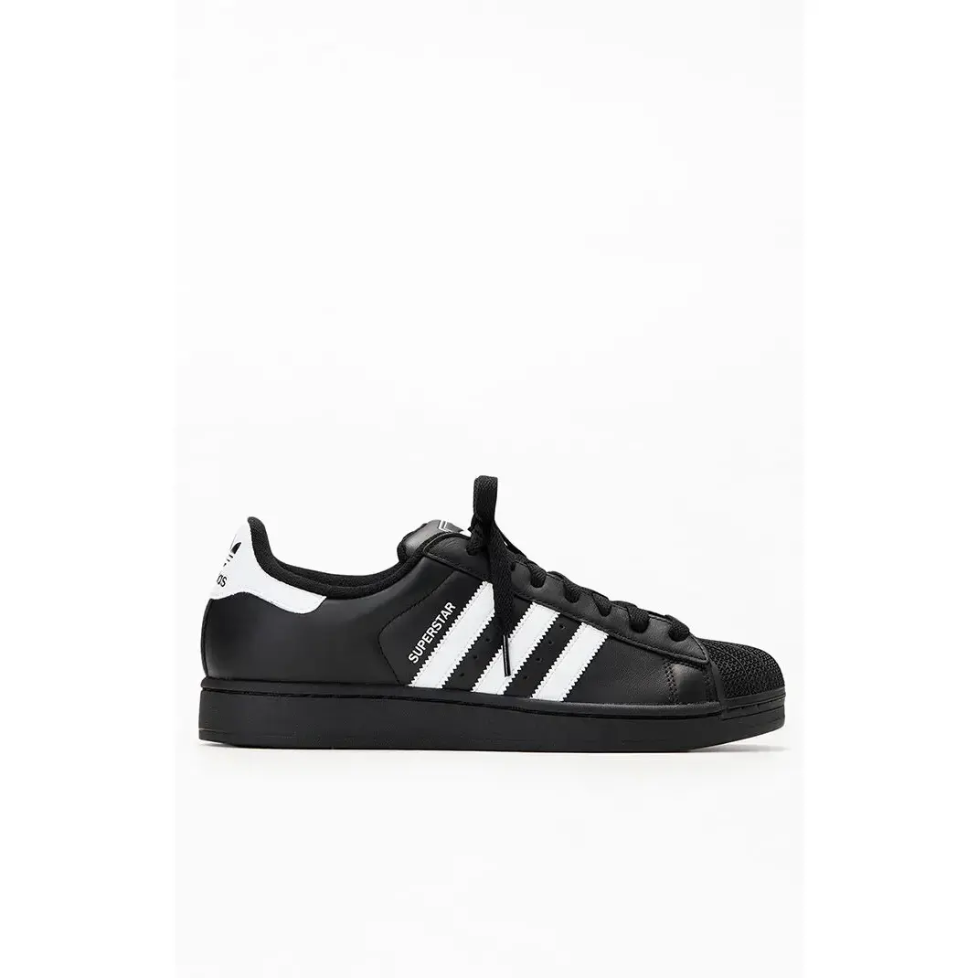 adidas Men's Black & White Superstar II Shoes
