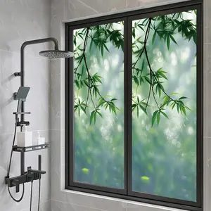 Privacy Protection Glass Sticker, PVC Static Cling Frosted Glass Sticker, Decorative Sticker for Home & Office Windows, Ornaments