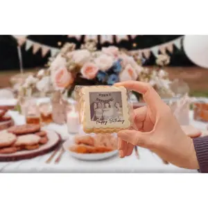 Personalized Gift Photo Edible Cookies | Happy Birthday gift box | Sweet Treats