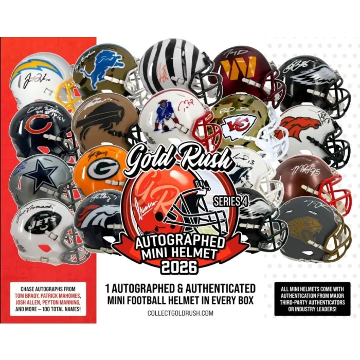 2026 Gold Rush Autographed Mini Helmet Series 4