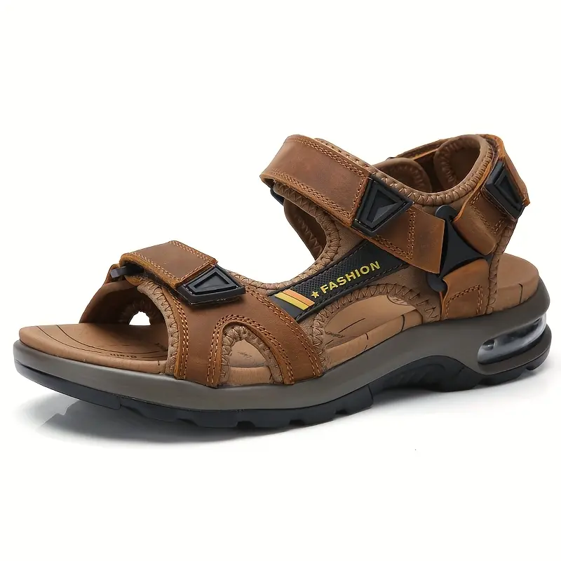 Mens Athletic Sandals Open Toe Hiking Outdoor Non-slip Sandals Air Cushion Sport Casual Beach Sandals