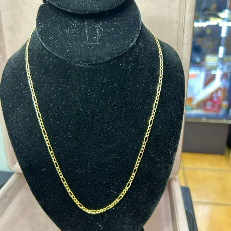 18K Gold Cuban Chain 20" 3mm - Elegant Jewelry for Everyday Wear