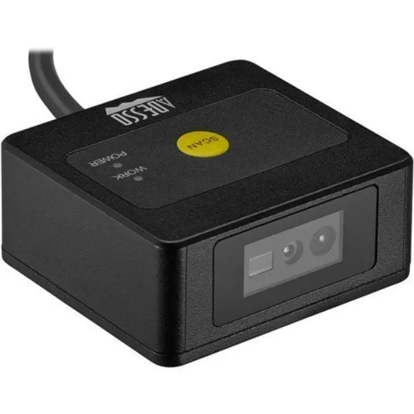 NuScan 4400T 12-in USB 2D Fixed Mounted Barcode Scanner - 1280x800 Resolution, Automatic Scanning Without Trigger Pressing Requirement for All Barcode Types