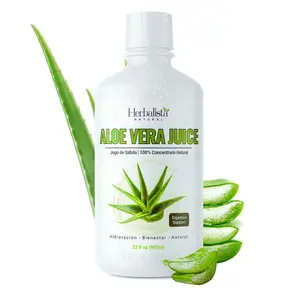 Herbalista Viral New! Aloe Vera Juice 32 Oz 960ml 100% Natural Jugo de Sabila Pure Concentrated Hydration Digestive Support